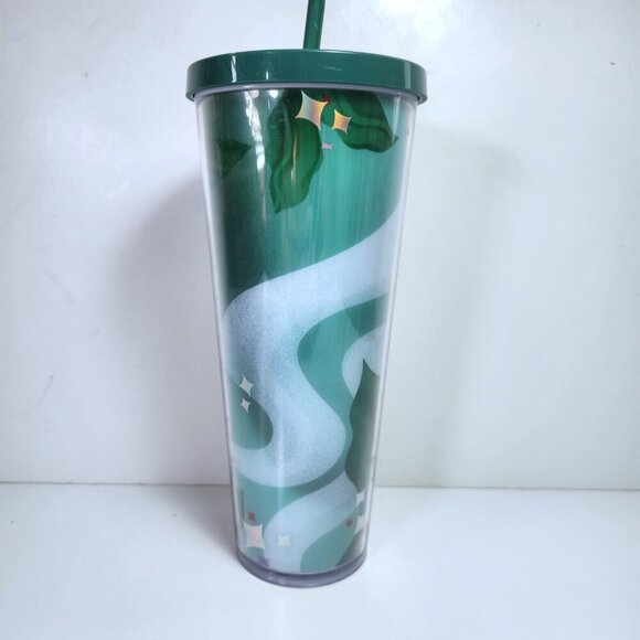 Starbucks For Life 2020 Tumbler with Straw 24 Ounces Venti Green Limited Edition - Picture 5 of 12